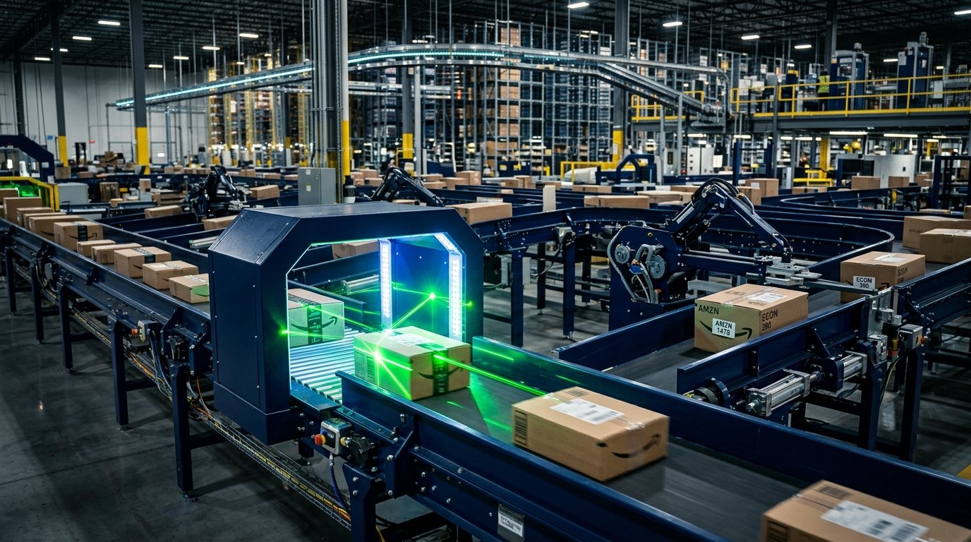 Automated Conveyor Barcode Scanning Tunnel